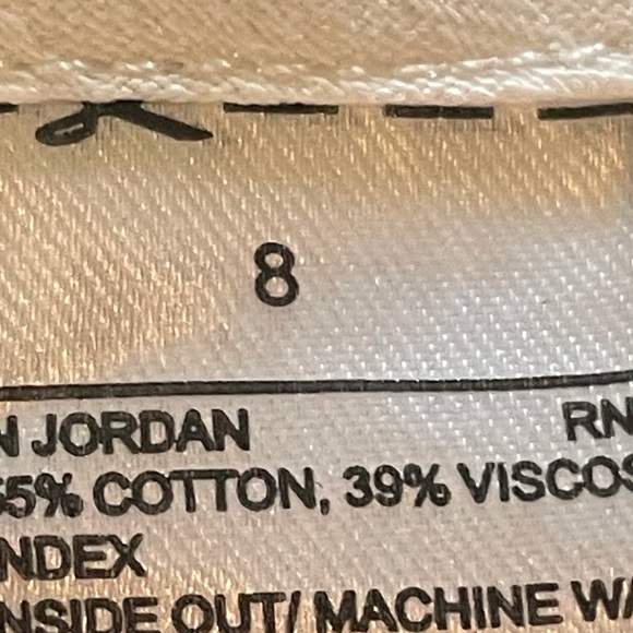 Banana Republic Sloan fit navy floral cotton blend crop trouser pant size 8 - Picture 10 of 10